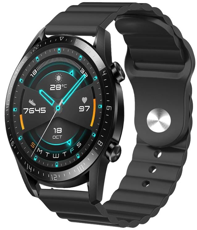 Ремешок Wave для Huawei Watch GT/GT2 Black (16596) - фото 1 Ремешок Wave для Huawei Watch GT/GT2 Black (16596) - фото 1