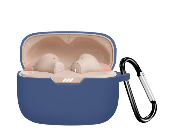 Чехол-накладка DK Silicone Candy Friendly с карабином для JBL Tune 230NC Dark blue (016034)