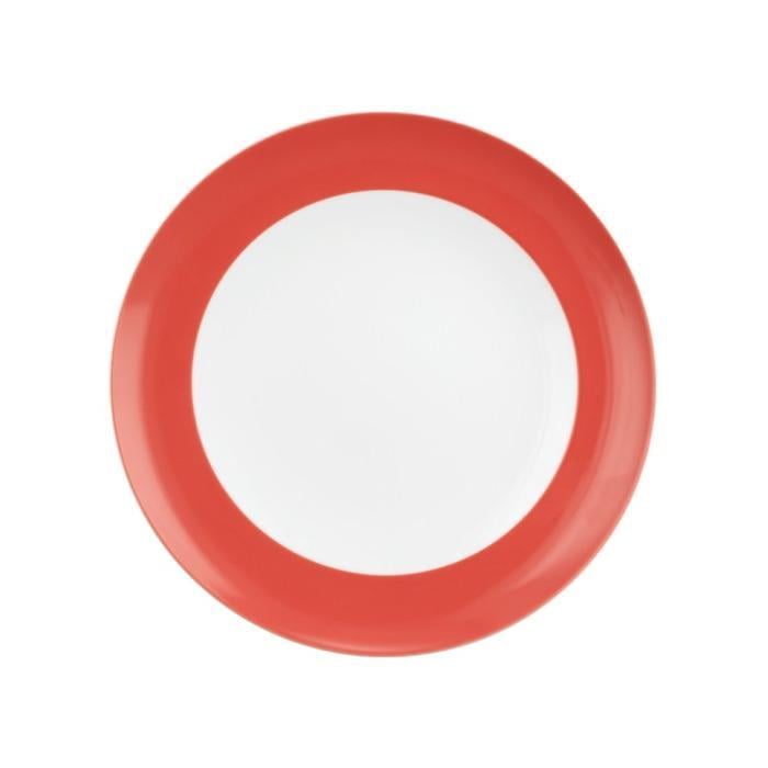 Тарелка обеденная Seltmann Weiden бело-красная Liberty Pure Colors 27 см