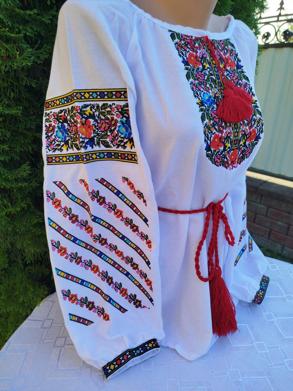 Вишиті сорочки для пари з квітковим орнаментом Борщівка р. 42 (29377876) - фото 4 Вишиті сорочки для пари з квітковим орнаментом Борщівка р. 42 (29377876) - фото 4