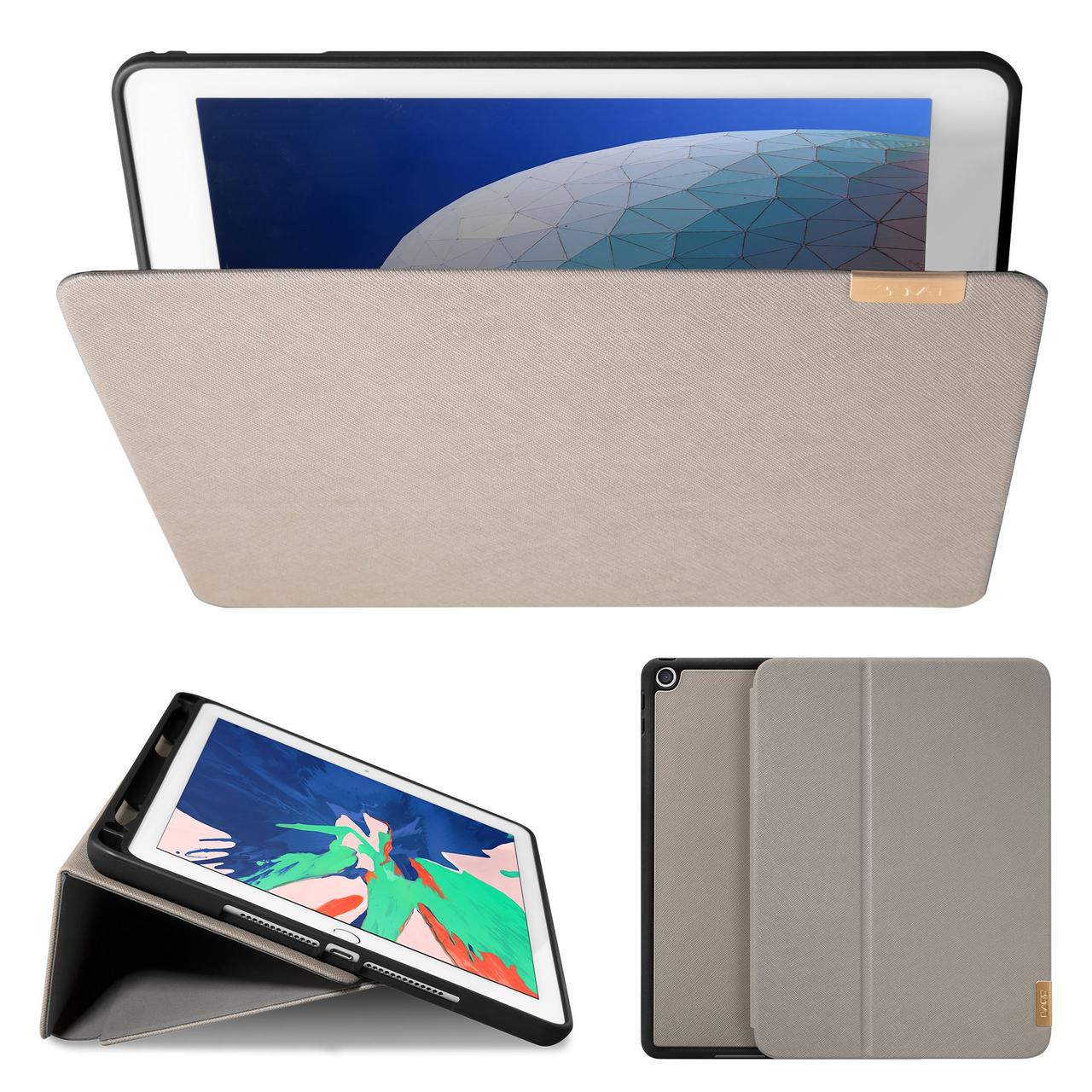 Чехол-книжка LAUT Prestige Folio for iPad 10.2 2019/iPad 8th Gen 2020 with Pencil Slot, Gray (L_IPD192_PR_T) - фото 2