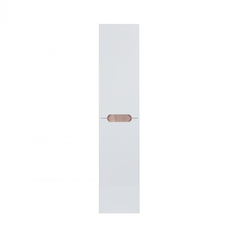 Пенал підвісний Q-tap Virgo 350х1600х316 з кошиком для білизни White/Whitish oak (QT1876PP1651KRWWO)