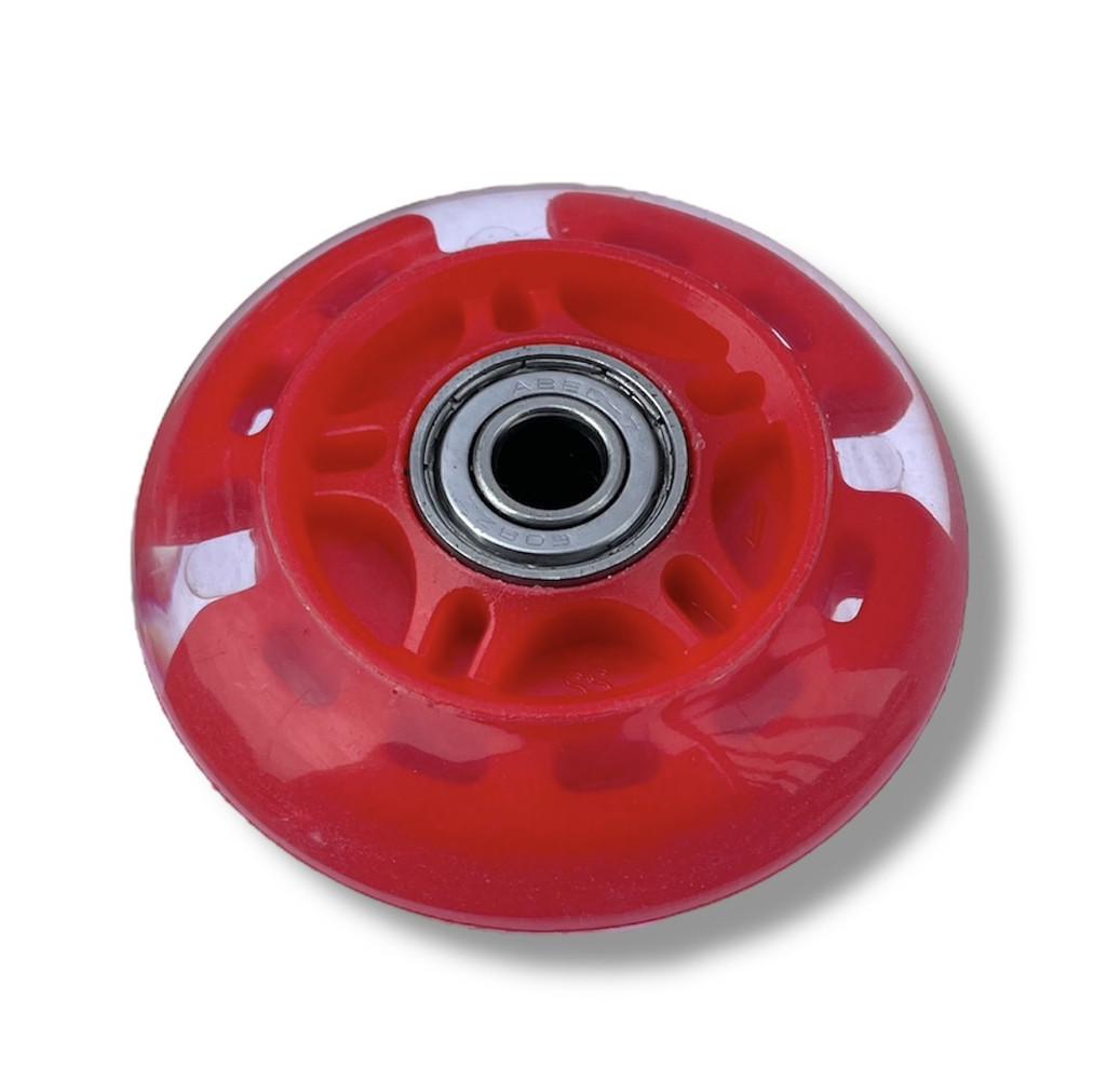 Колесо для самоката/роликів підшипники ABES-7 зі світлом 64 мм Червоний Колесо для самоката/роликів підшипники ABES-7 зі світлом 64 мм Червоний