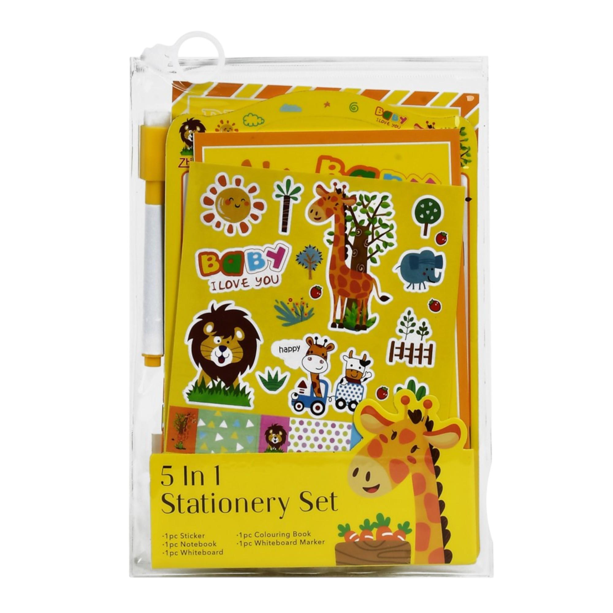 Набор для творчества детский ZHILBANG B.400 5в1 с наклейками и маркером Желтый (R97855)