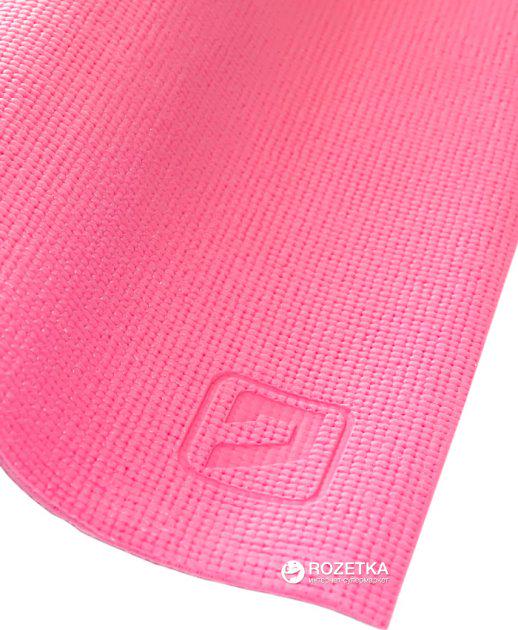 Килимок для йоги LiveUP Pvc Yoga Mat LS3231-04p 173x61x0,4 см Рожевий - фото 2