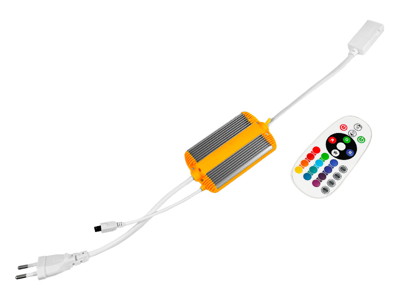 Адаптер-контроллер AVT для светодиодной ленты RGB с пультом управления 220V IP65 (22282493)