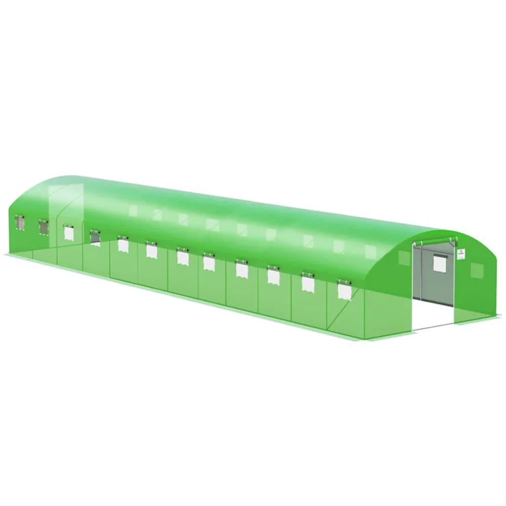 Теплиця садова Cultivo 007295 2х4х12 м 48 м2 20 вікон аркова Зелений (FCG_007295) - фото 2 Теплиця садова Cultivo 007295 2х4х12 м 48 м2 20 вікон аркова Зелений (FCG_007295) - фото 2