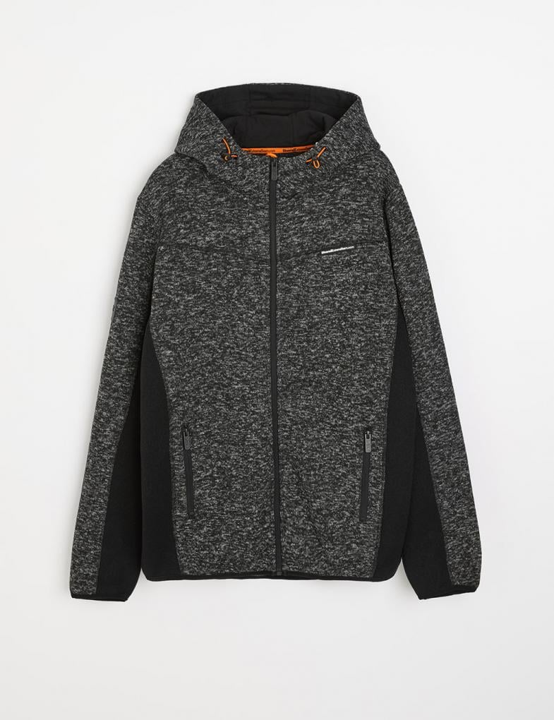 Толстовка чоловіча Diverse DKR CROSS 6 XL Чорний меланж (5905384065568)