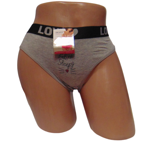 Женские трусы со спортивной резинкой Ousny 0042 2XL Серый (1776747880)