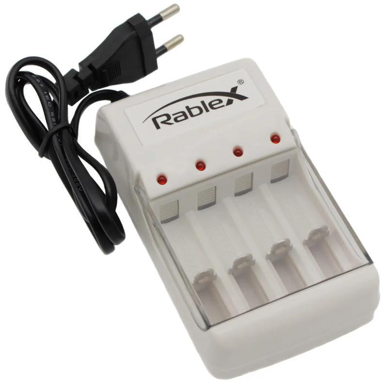 Зарядное устройство для батареек Rablex RB-115 4xАА/ААА со шнуром 120 мА (2149502792)