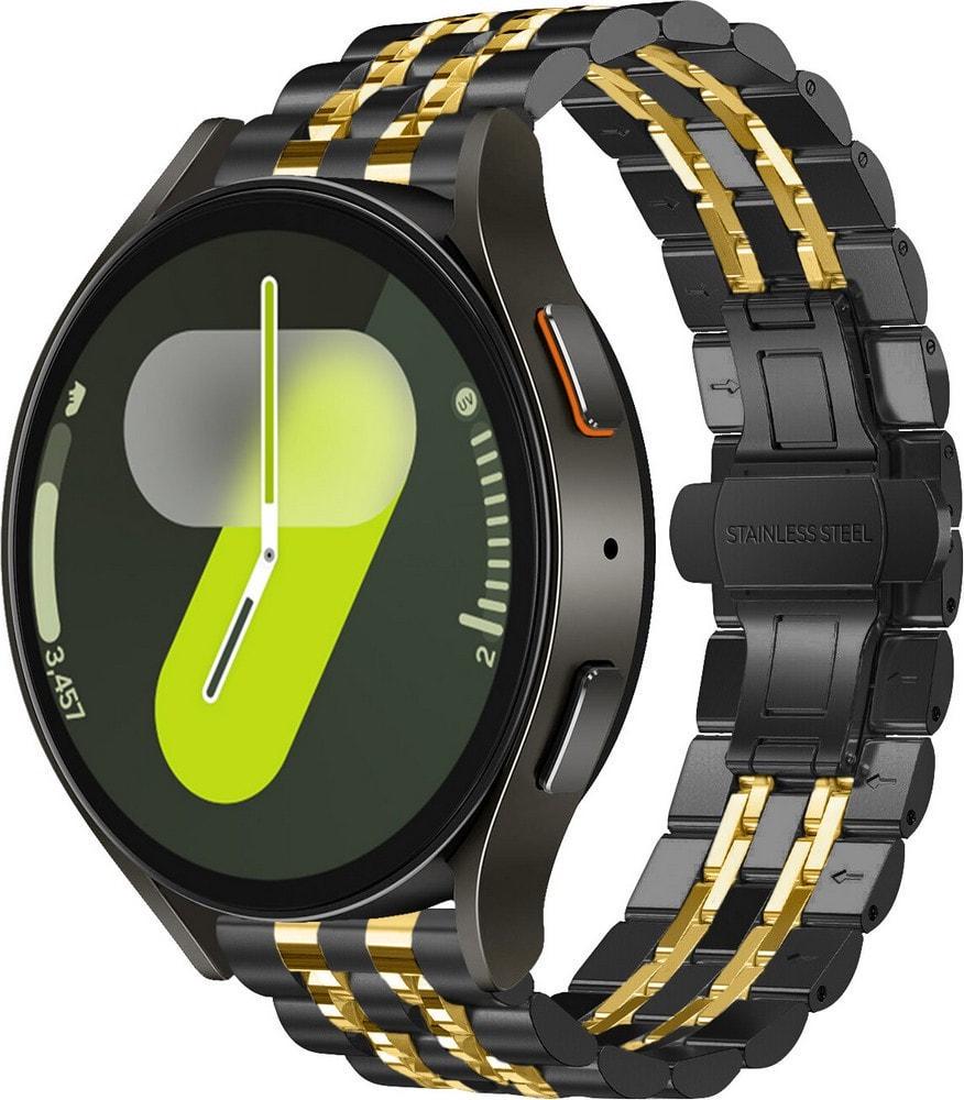 Браслет металлический Spinye Line для Galaxy Watch 7 Black Gold (37471-02)