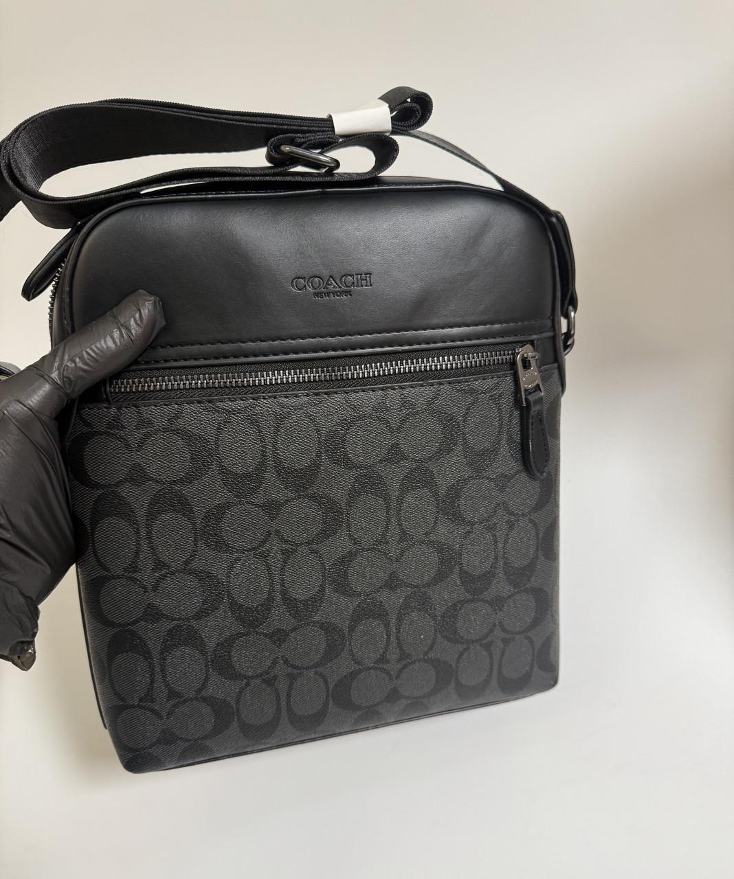 Сумка через плечо Coach с фирменным принтом Черный - фото 10 Сумка через плечо Coach с фирменным принтом Черный - фото 10