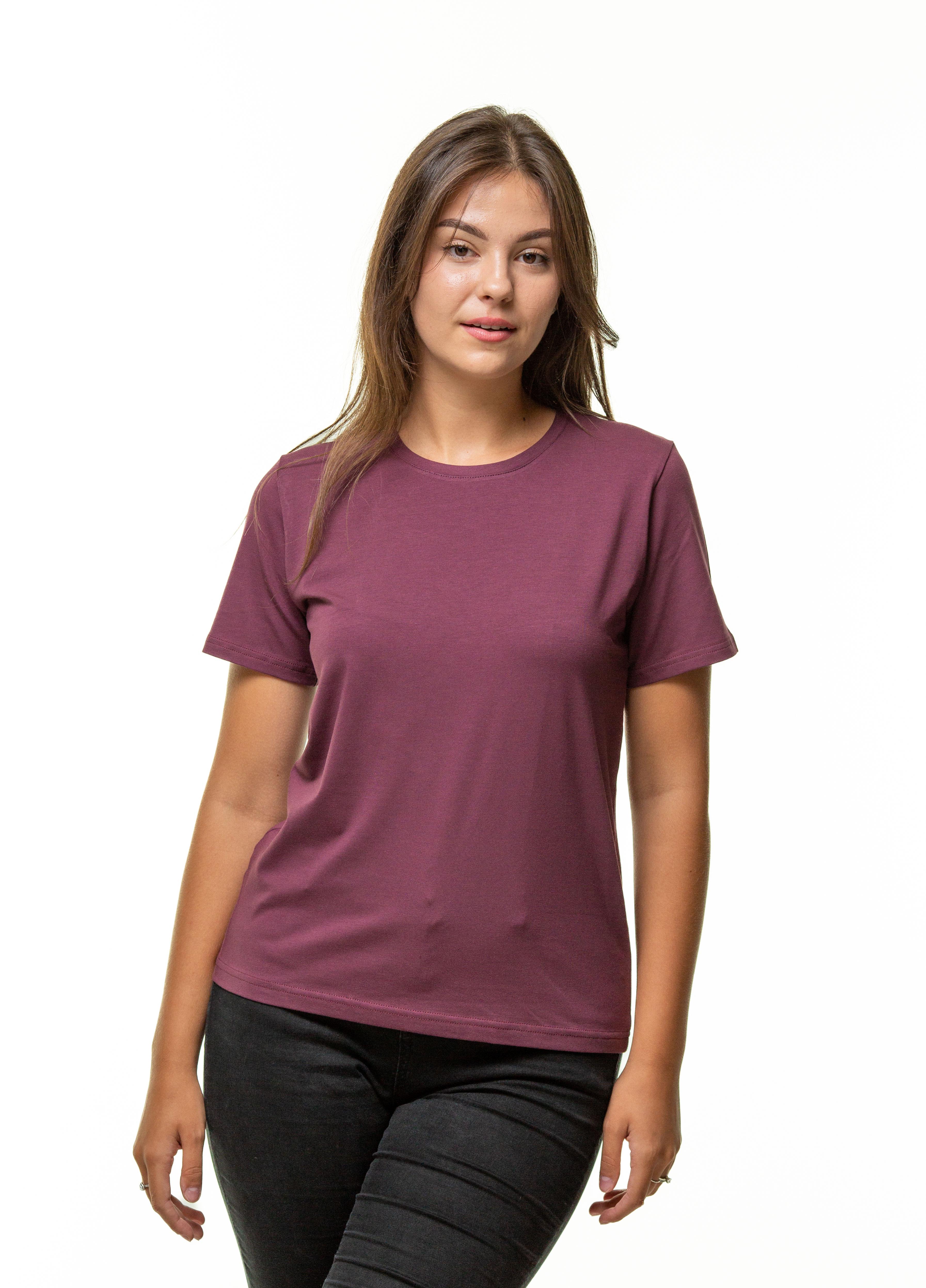 Футболка женская Наталюкс M Баклажан (4123572813331)