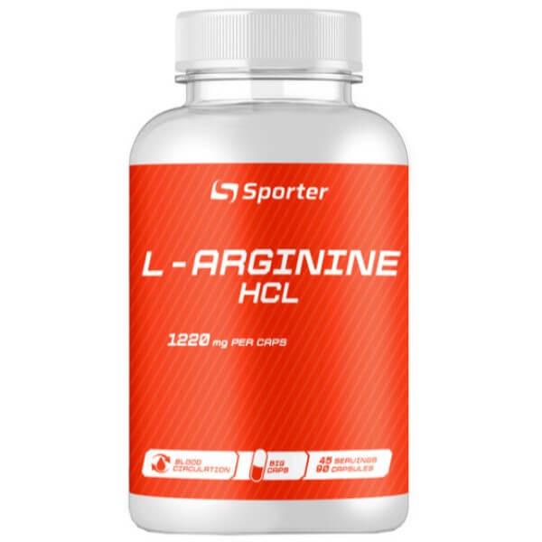 Аргинин для спорта Sporter L-Arginine HCL 90 Caps