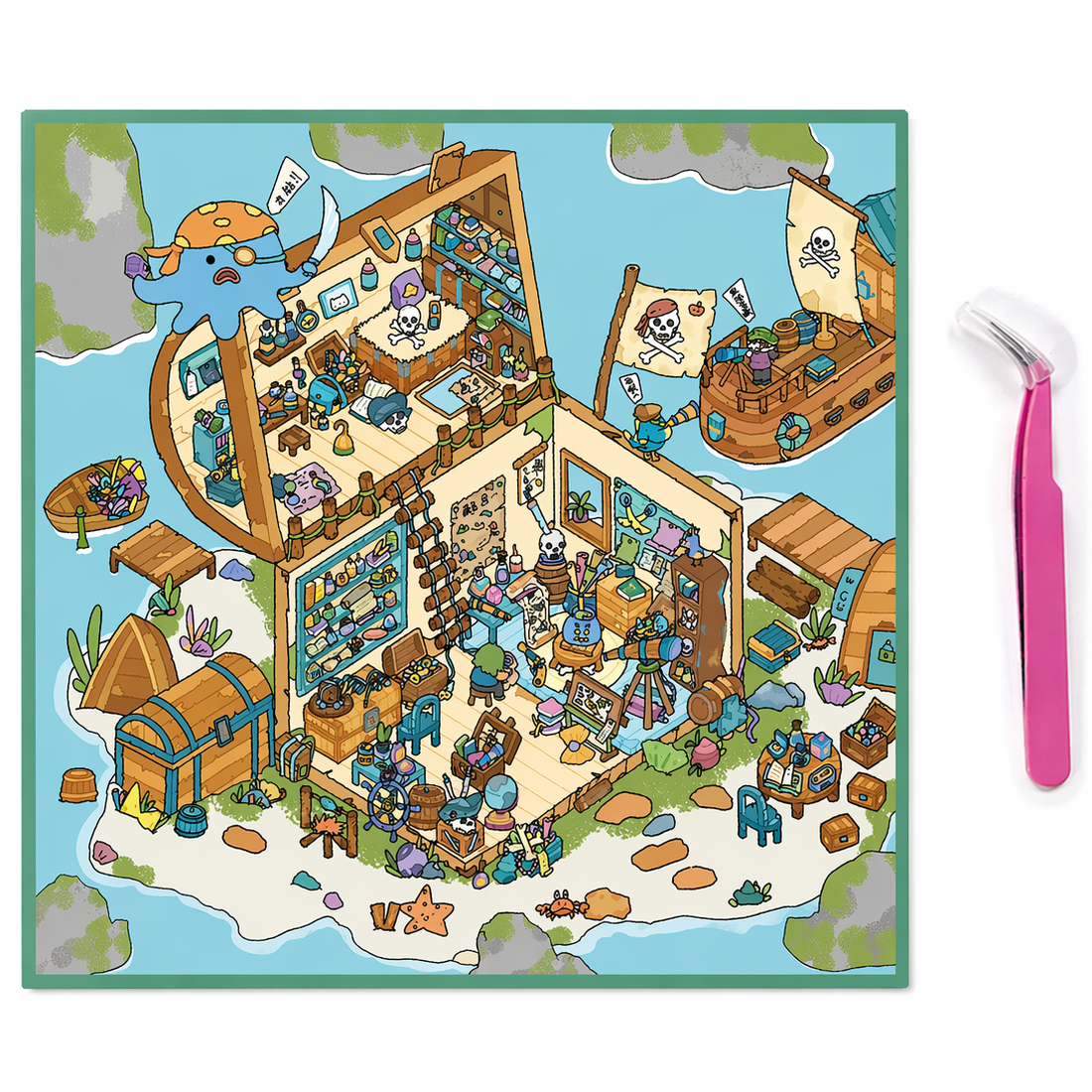 Конструктор 3D Румбокс Острів Скарбів DIY XXL 27x21 см (221)