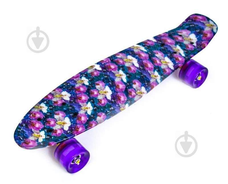 Пенниборд Penny Board Print Орхидея Разноцветный (1940713911)