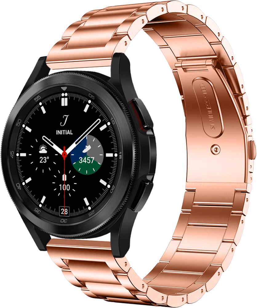 Браслет металлический Shape для Galaxy Watch 4 Classic 46 мм Rose Gold (25298-27) - фото 1 Браслет металлический Shape для Galaxy Watch 4 Classic 46 мм Rose Gold (25298-27) - фото 1