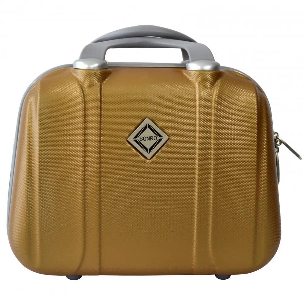 Кейс дорожній Bonro Smile середній Золотий (10091412mili) - фото 1 Кейс дорожній Bonro Smile середній Золотий (10091412mili) - фото 1