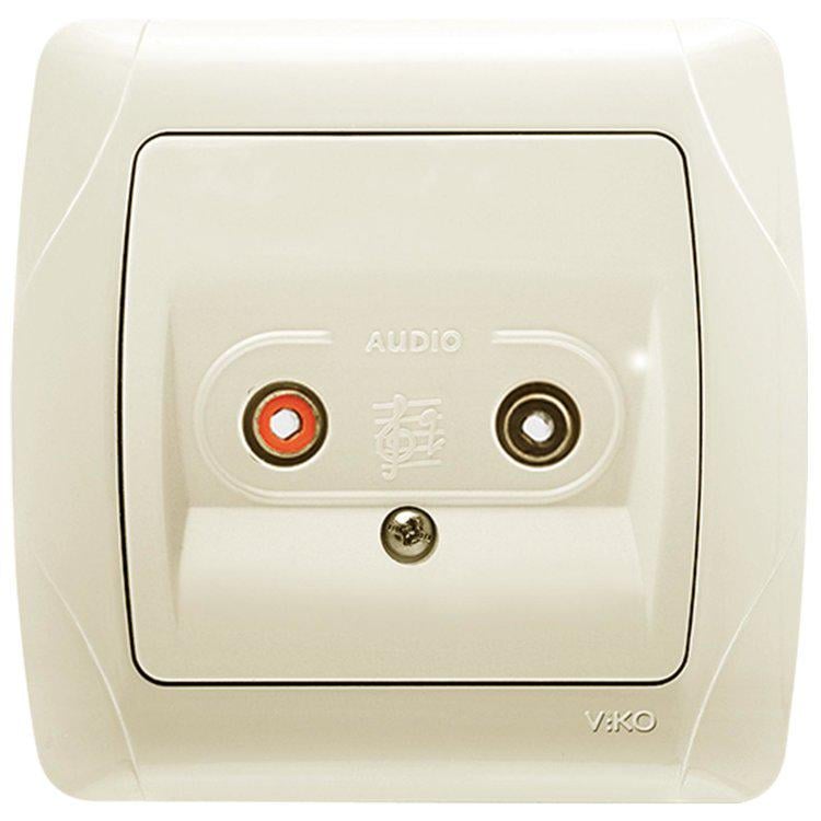 Розетка акустическая VIKO Carmen Кремовый (90562037)