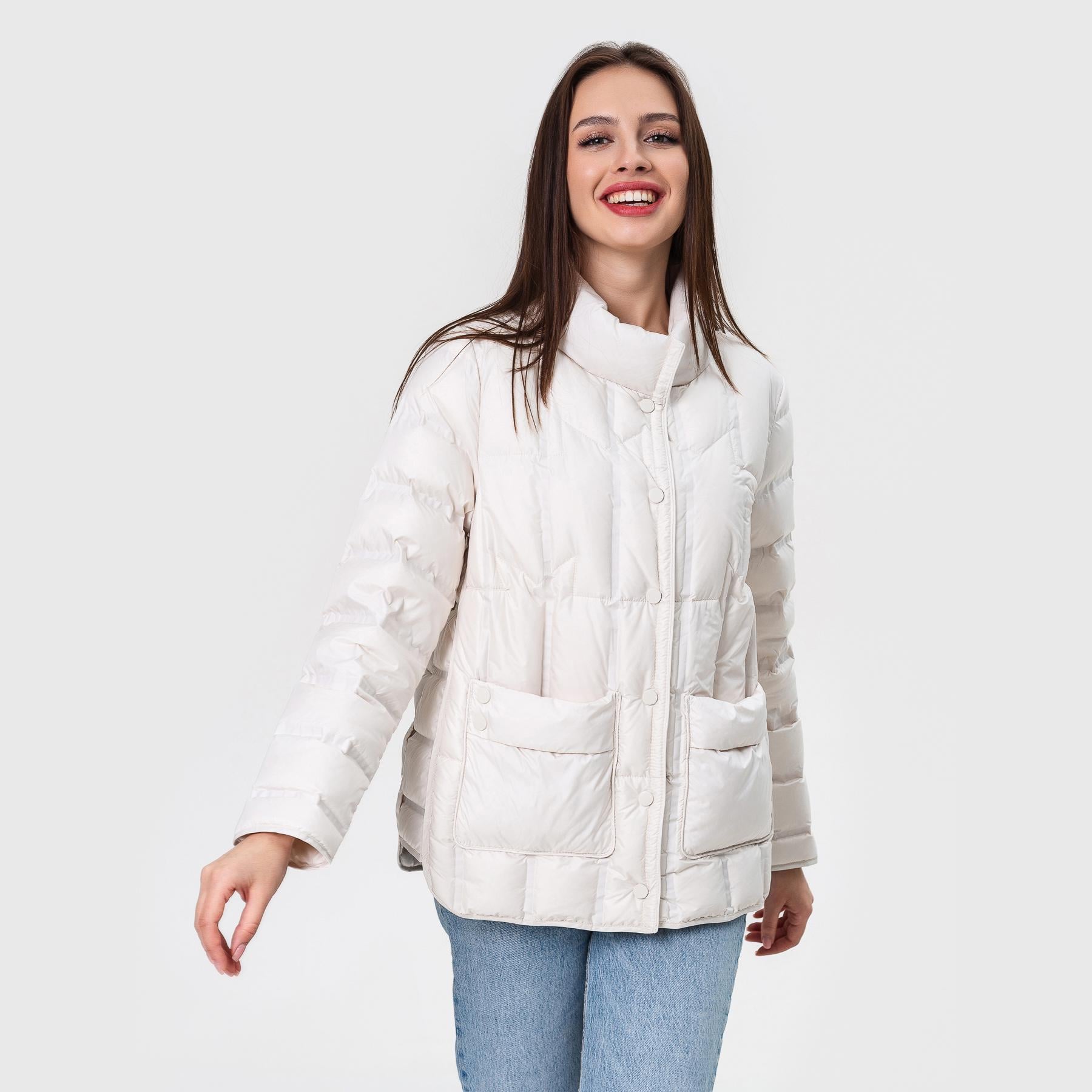 Куртка легкая пуховая Viva-Wear S Молочный (55531)