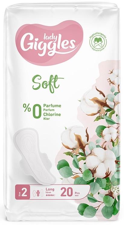 Гігієнічні прокладки Giggles Lady Ultra Long 2 Soft з крил. 20 шт. 5 краплі