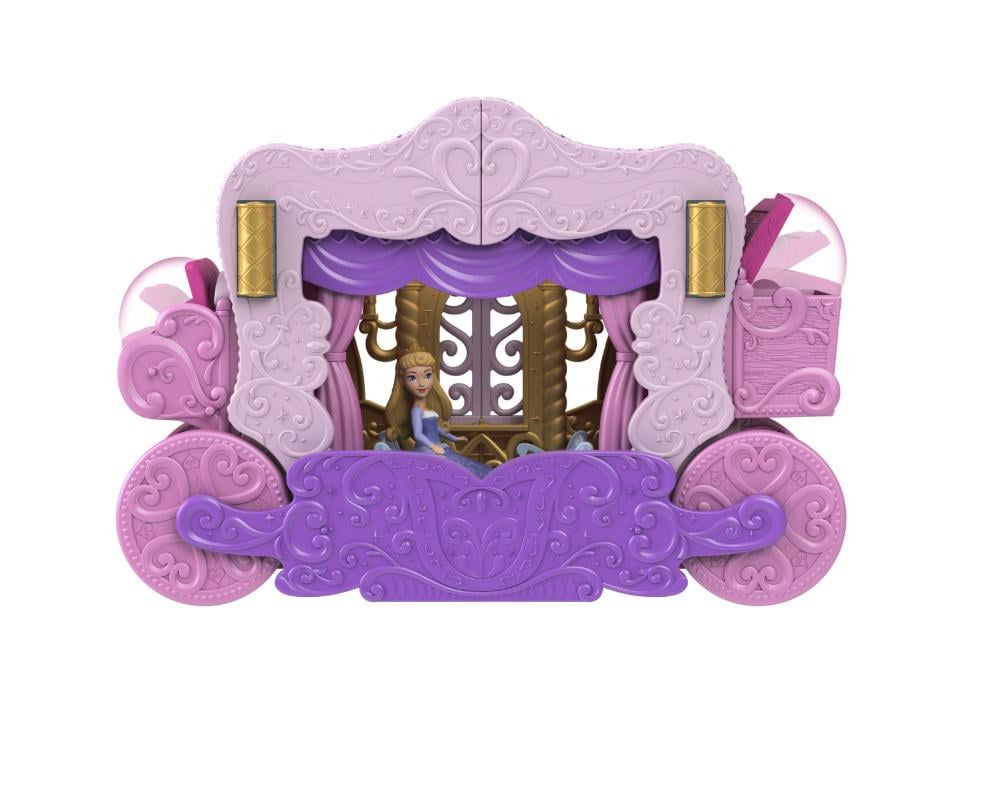 Детский игровой набор Disney Mattel 2в1 Замок кареты с мини-куклой Аврора (HWX17) - фото 4 Детский игровой набор Disney Mattel 2в1 Замок кареты с мини-куклой Аврора (HWX17) - фото 4