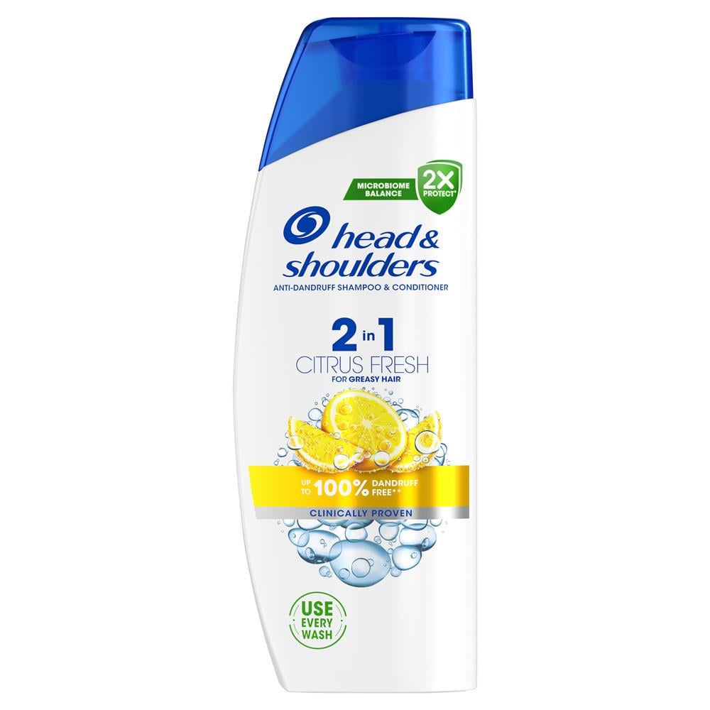 Шампунь и бальзам против перхоти HEAD&SHOULDERS 2в1 Цитрусовая свежесть 330 мл (НФ-00009878)