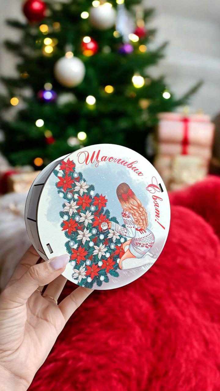 Коробка-бокс дерев'яна під наповнення солодощами для дітей d 15 см (142) - фото 3 Коробка-бокс дерев'яна під наповнення солодощами для дітей d 15 см (142) - фото 3