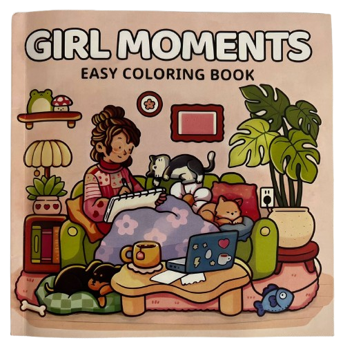 Раскраска антистресс Cute coloring book Girl Moments 24 страницы (1606) Раскраска антистресс Cute coloring book Girl Moments 24 страницы (1606)