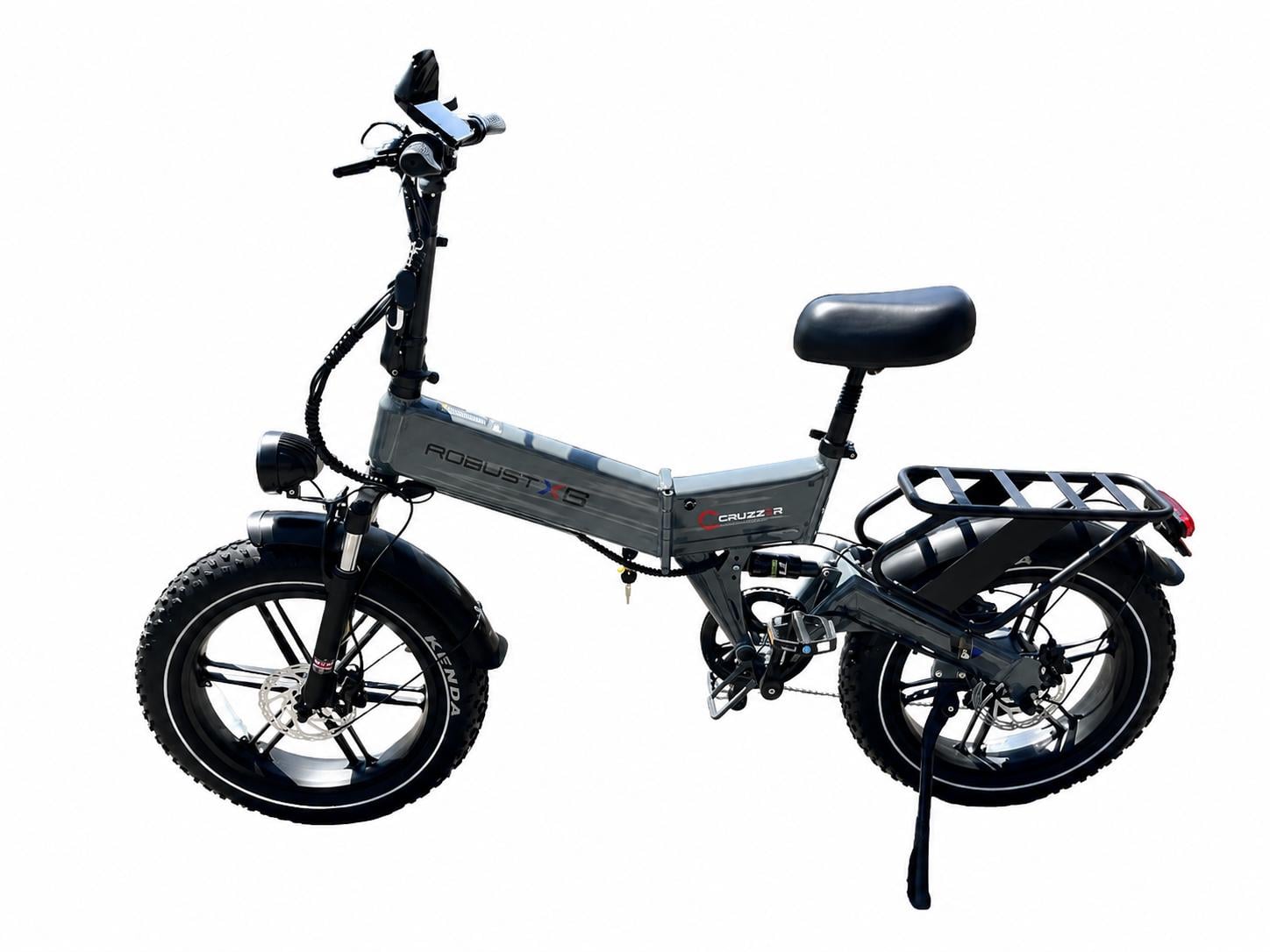 Велосипед Robust X8 20 складаний електричний 1200 W 48 V 24 Ah Сірий
