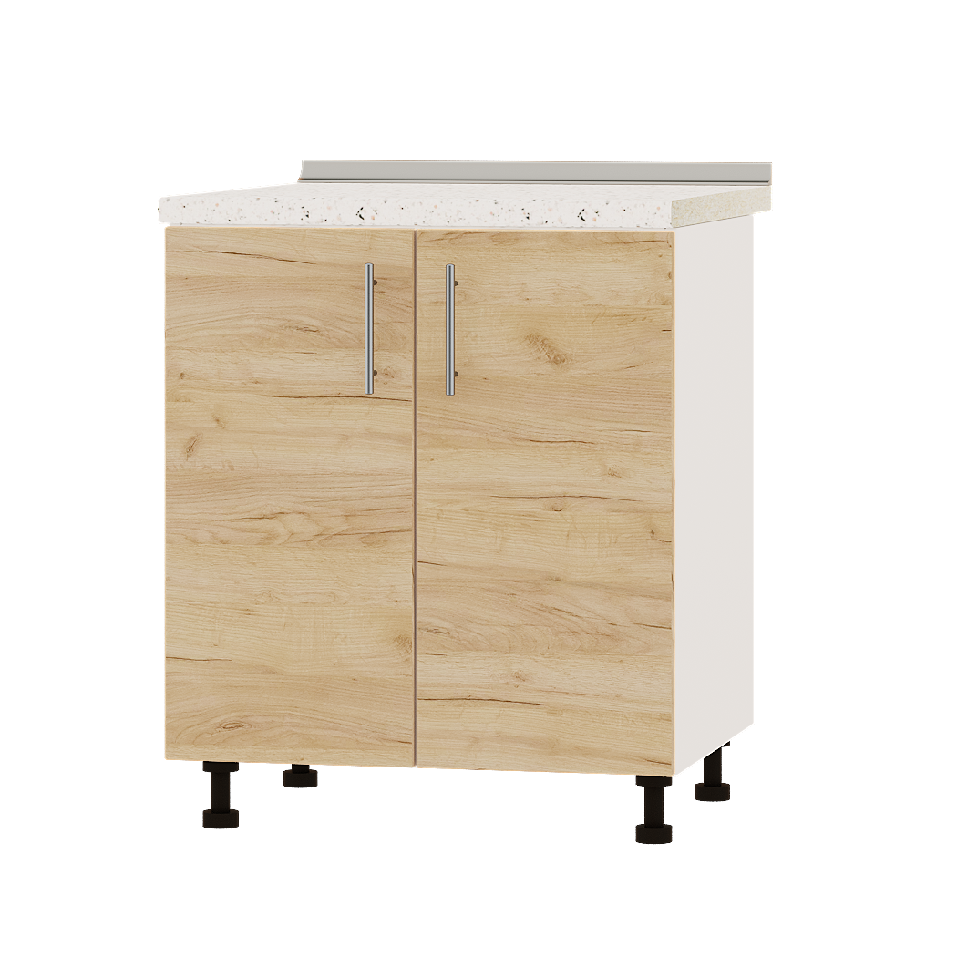 Шафа нижня Еверест Оптіма модуль Низ Н82-700 70х47х85 см Дуб крафт золотий/Білий (01595)