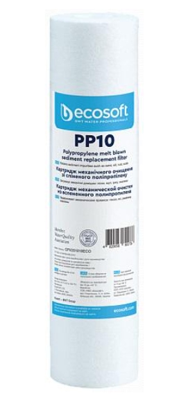 Картридж Ecosoft з спіненого поліпропілену 2,5х10" 10 мкм (ERC-CPV251010ECO)
