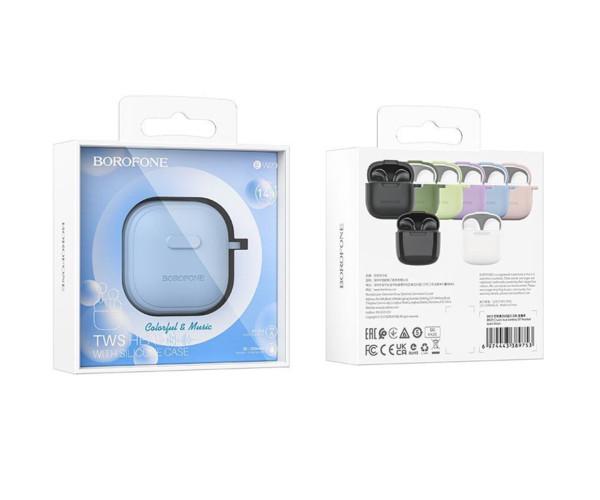 Наушники-гарнитура Borofone Bluetooth BW29 Charm true wireless BT headset 200 mAh Azure Blue - фото 3 Наушники-гарнитура Borofone Bluetooth BW29 Charm true wireless BT headset 200 mAh Azure Blue - фото 3