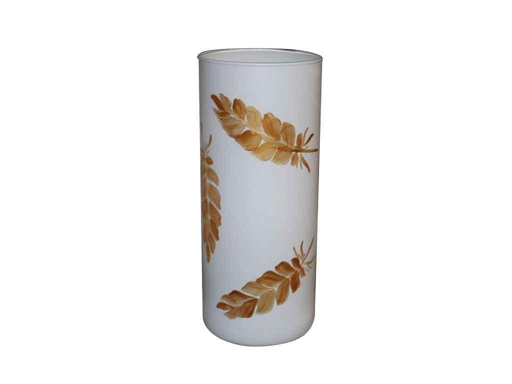 Ваза Гласс Трейд 21 Перо золотое 265 мм h 110 мм (812516)