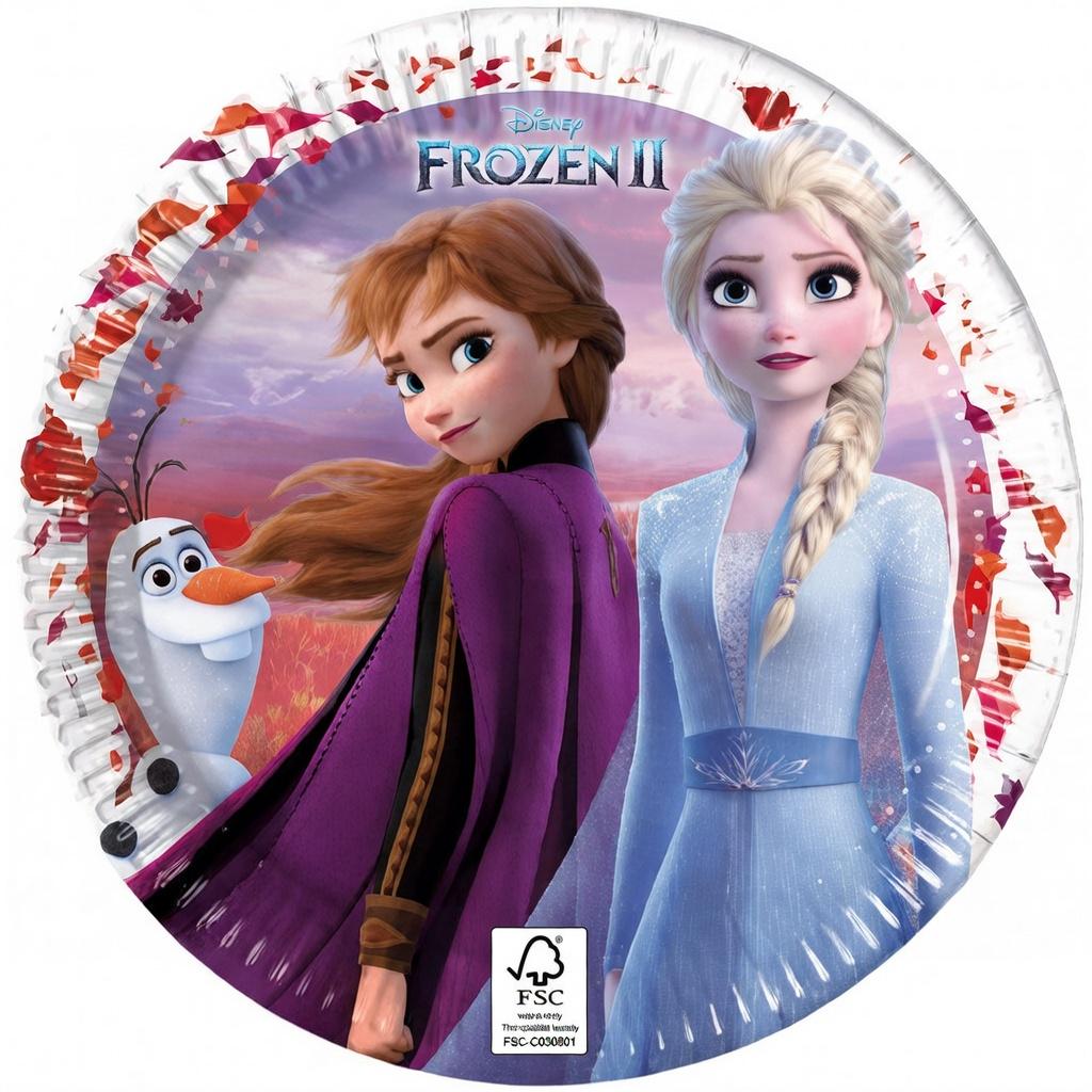 Тарілки паперові Disney Холодне серце 2 8 шт. 23 см (300352)