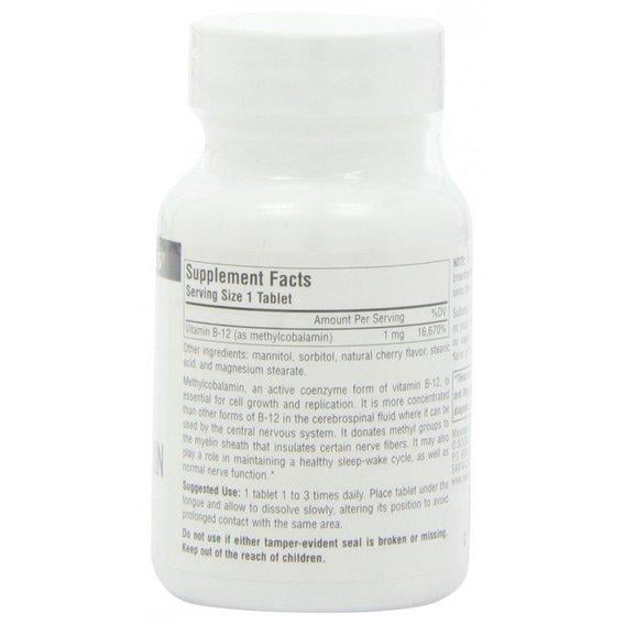 Метилкобаламин Source Naturals Methyl Cobalamin В12 60 Lozenges Cherry Flavored - фото 2 Метилкобаламин Source Naturals Methyl Cobalamin В12 60 Lozenges Cherry Flavored - фото 2