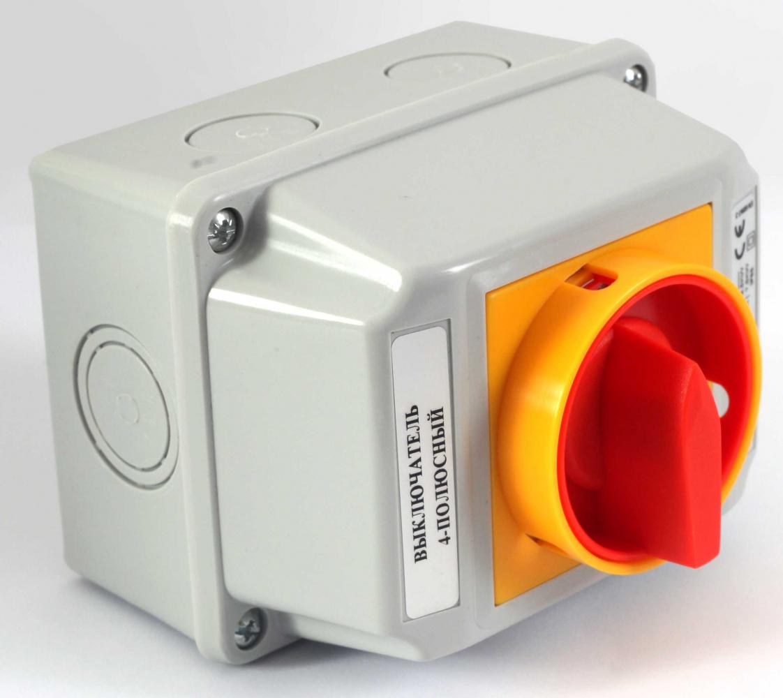 Пакетный переключатель Spamel 2.8211/OB2ZC в корпусе 32A 1-0 4 положения