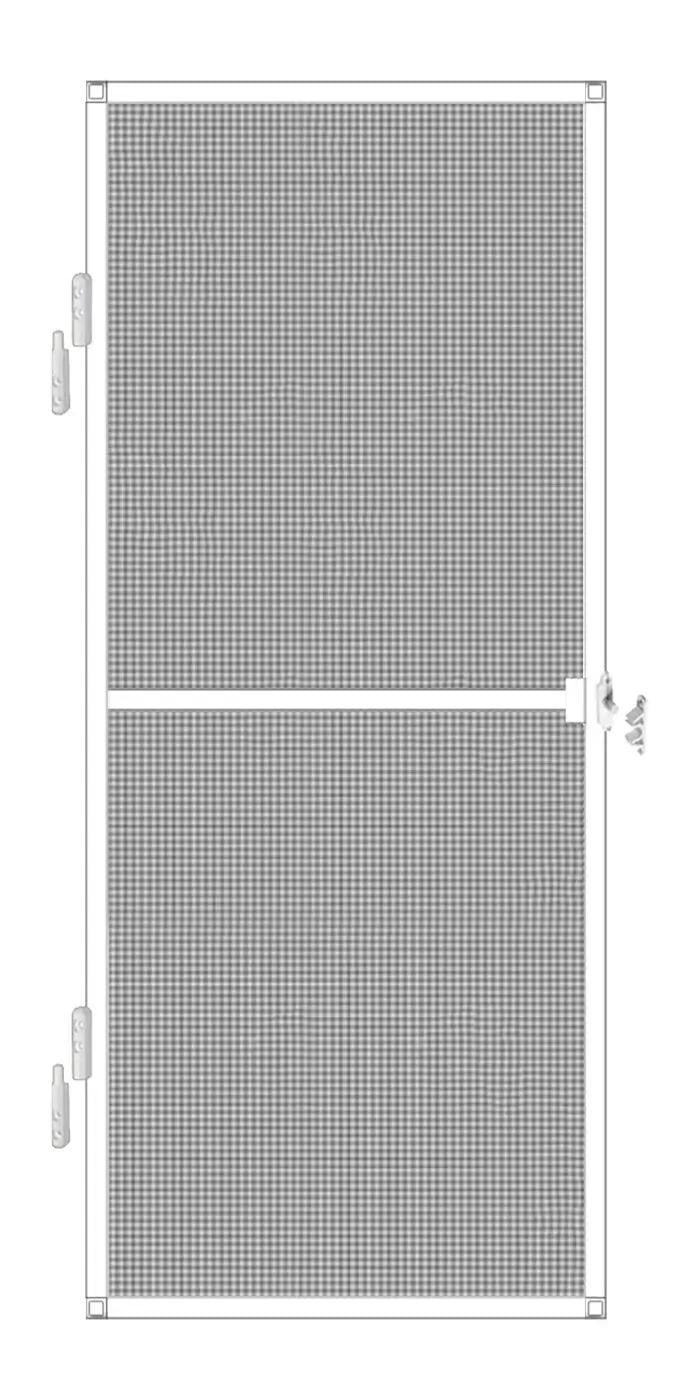 Набор для сборки дверной москитной сетки на занавесах 75х220 см Белый (33232983) Набор для сборки дверной москитной сетки на занавесах 75х220 см Белый (33232983)