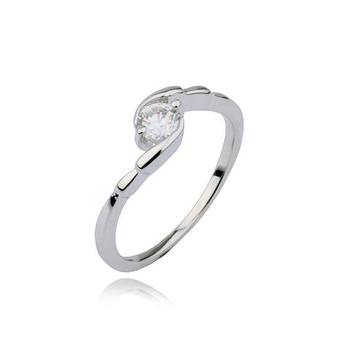 Кольцо с цирконами X10560 Showfay р. 16,5 Белый