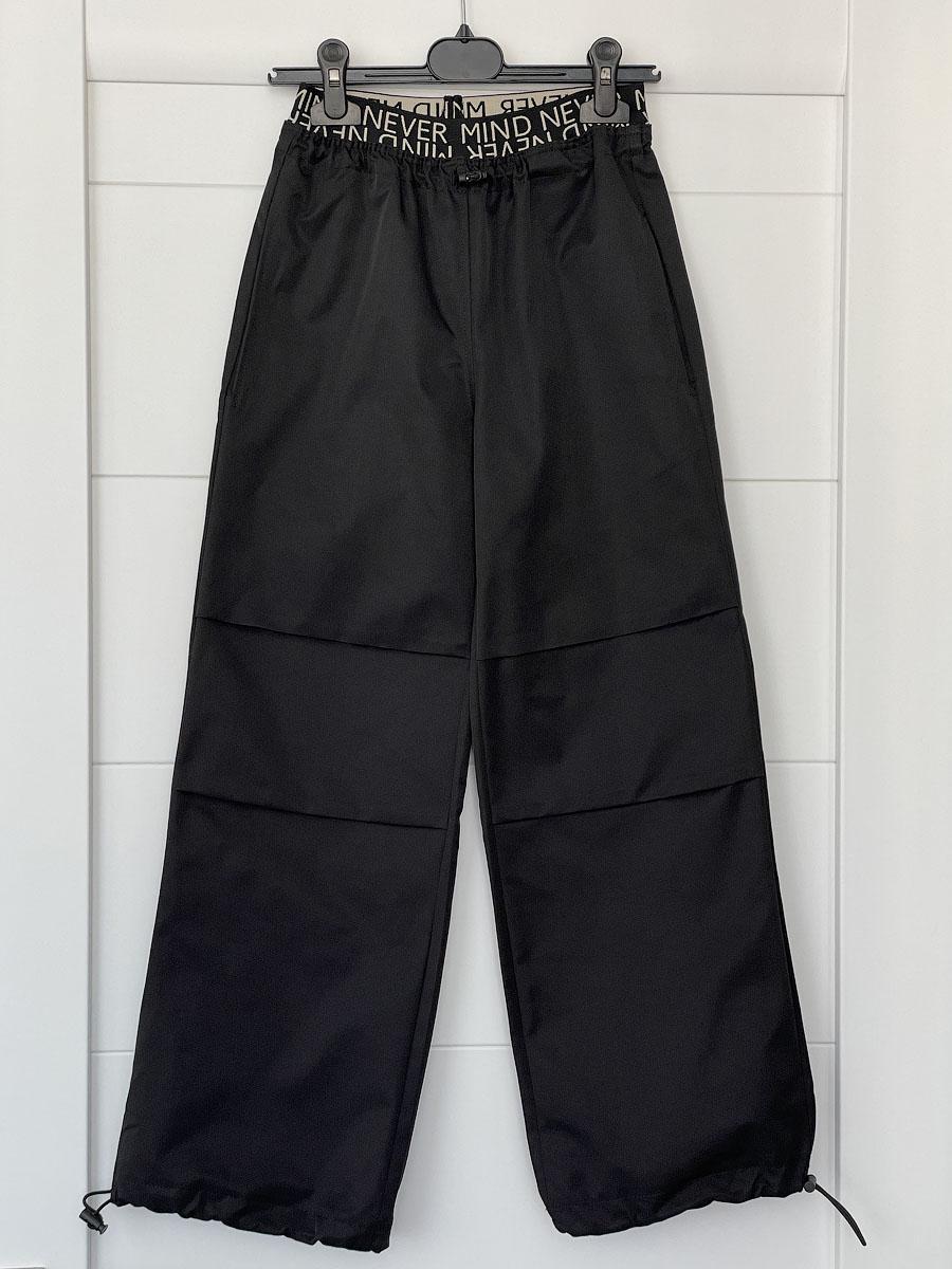 Боюки палаццо-карго для девочки коттоновые 0909 140 см Черный