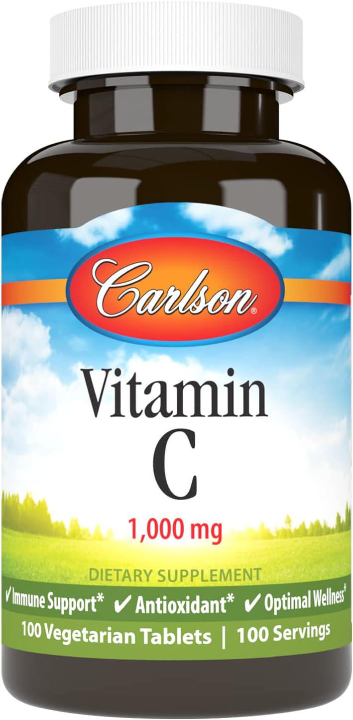 Витамин C Carlson Vitamin C 1,000 mg 100 вег. капс.