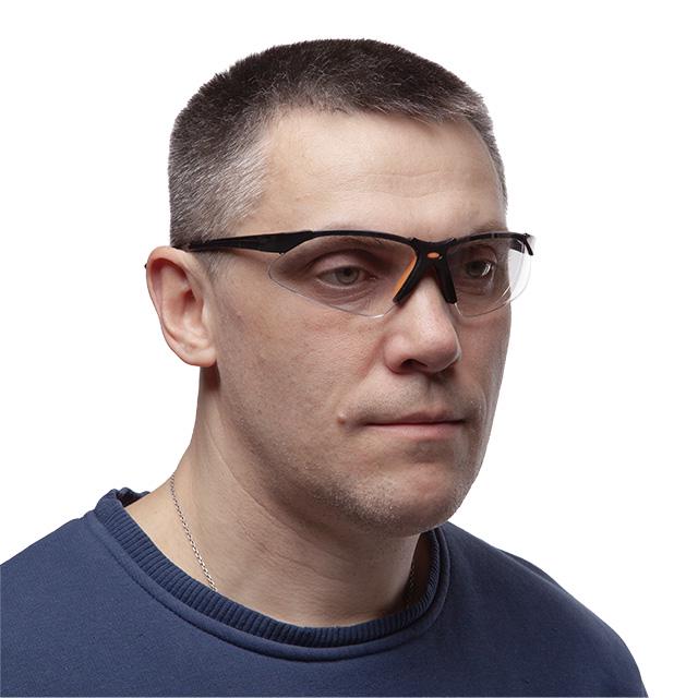 Очки защитные прозрачные материал поликарбонат заушины Черный - фото 5 Очки защитные прозрачные материал поликарбонат заушины Черный - фото 5