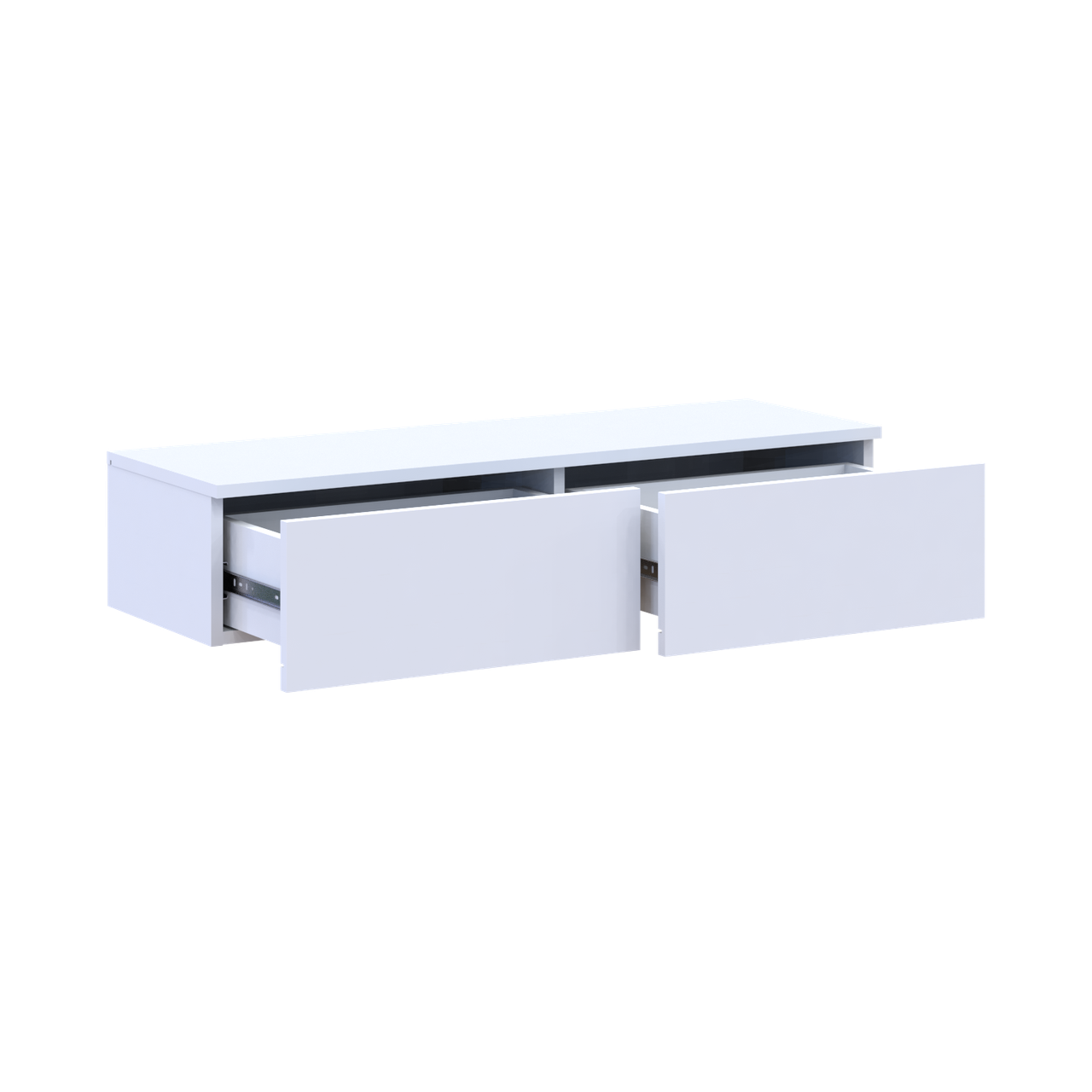 Туалетний столик Doros Левія 2Ш 100х32х22 см Білий (41516092) - фото 2 Туалетний столик Doros Левія 2Ш 100х32х22 см Білий (41516092) - фото 2