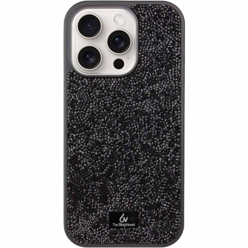 Противоударный TPU чехол Bling World Rock Diamond для Apple iPhone  12 Pro / 12 (6.1")  Черный