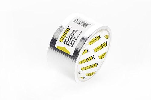 Лента алюминиевая клейкая UNIFIX армированная 50 мм 5 м