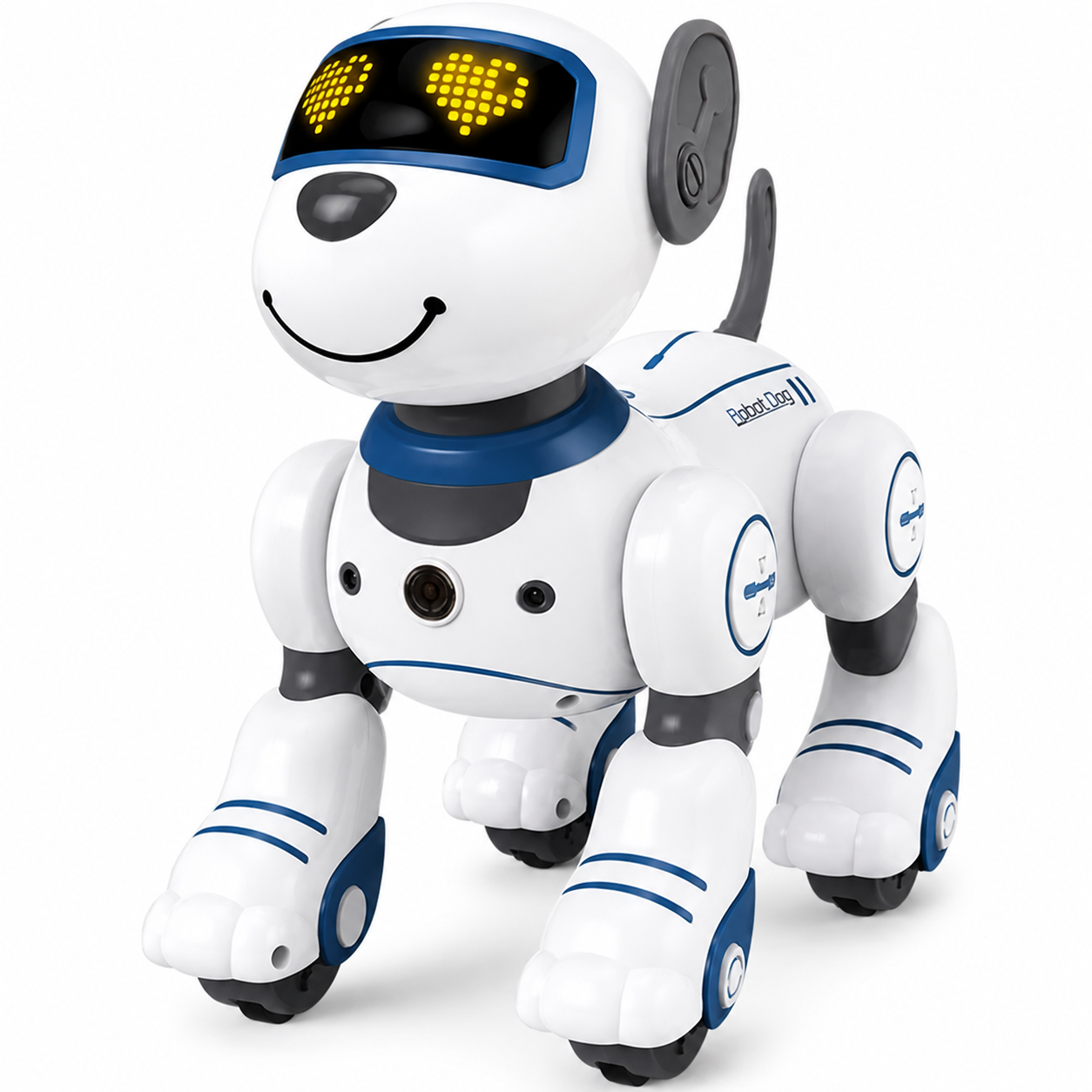 Радиоуправляемая игрушка Робот-пес интерактивный со светом и звуком Синий (1012-953-02)