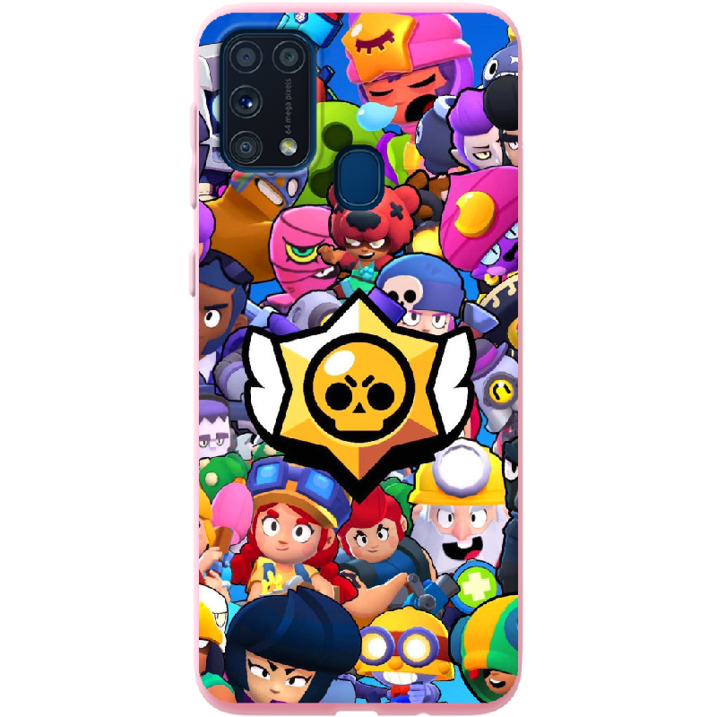 Чохол Boxface Samsung M315 Galaxy M31 Brawl Stars Рожевий силікон (39091-up2389-41818)