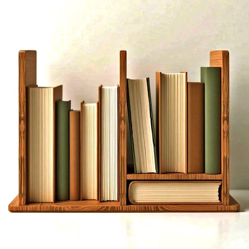 Полка книжная настольная из дерева Камарас Тектона (КПА-012524)