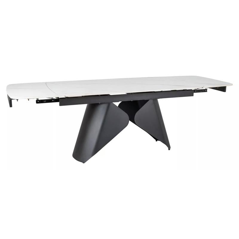 Обеденный стол раскладной Signal ARMANDO 160/240х90 см Белый/Черный (ARMANDOBC160)