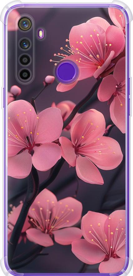 Чехол на Realme 5 Пурпурная сакура (6075sp-1862-42517)